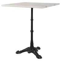 Lesli Living Bistrotisch 60 x 60 x 73 cm Weiß/Schwarz