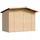 TIMBELA Marktbude Holz 3,36 x 2,63 m Beige