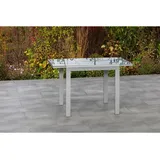 Merxx Ausziehtisch 120 x 70 x 75,5 cm silber