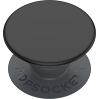 PopSockets PopSockets: Basic - Ausziehbarer Sockel und Griff für Smartphones und Tablets [Top Nicht Austauschbar] - Schwarz