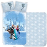 Carbotex Frozen Eiskönigin Anna&ELSA Kinder-Jugendbettwäsche Wendebettwäsche FR13399-4 135x200cm/80x80cm