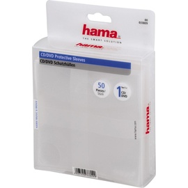 Hama CD-/DVD-Hülle (Packung mit 50) durchsichtig