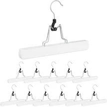 Relaxdays Hosenspanner 12 Stück, in Weiß