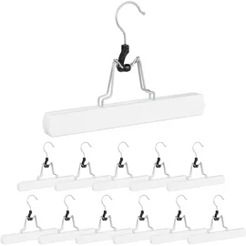 Relaxdays Hosenspanner 12 Stück, in Weiß