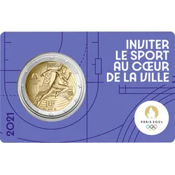 2-Euro-Gedenkmünze "Marianne & Eiffelturm" zu Paris 2024 (Münzkarte 4/5)