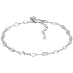 Elli PREMIUM Plättchen Look Vintage Design 925 Sterling Silber Armbänder & Armreife   Damen 