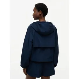 Tommy Hilfiger Damen, Windbreaker Jacke Nylon Wasserabweisend, blau (Dark night navy), XL - XL