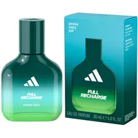 adidas Vibes Full Recharge Eau de Parfum, für alle, belebend und belebend, langanhaltender Duft, Zedernblatt und Muskatellersalbei, 30 ml