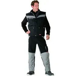 Winterweste 2580 schwarz/zink, Größe M - schwarz/zink - M