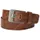 Ledergürtel mit extrabreitem Powerlook Leder braun 95