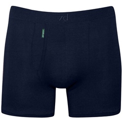 zd ZERO DEFECTS Herren Boxershorts - "Heracles", Soja-Garn, Eingriff, Unterhose, atmungsaktiv, einfarbig Dunkelblau M