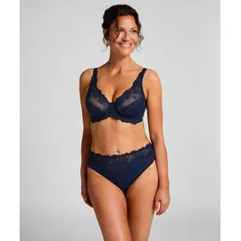 Hunkemöller Hochgeschnittener Slip Diva Blau M