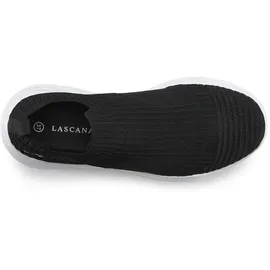 LASCANA Slip-On-Sneaker Damen Schwarz 38