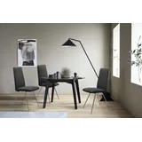 Polsterstuhl STRESSLESS "Laurel", schwarz (schwarz batick, schwarz matt), B:57cm H:105cm T:60cm, Leder BATICK: BATICK ist ein leicht korrigiertes, durchgefärbtes und genarbtes Möbelleder, bei dem die meisten Unebenheiten und Spuren in der Regel entfernt wurden., Stühle, Polsterstuhl, High Back, Größe M, mit Beinen aus Stahl in Schwarz matt