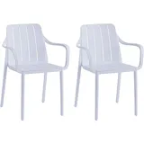 vortivo Gartenstuhl 2er Set 200 x 200 x 200 cm weiß