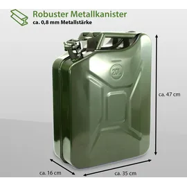 Baumarktplus Benzinkanister Olivgrün 20 l