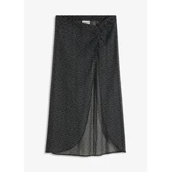 bonprix Chiffon Strand Pareo-Rock, schwarz, 48/50 (XL)