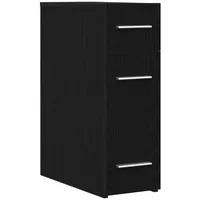 VidaXL Apothekerschrank Schwarz Eiche 20x45,5x60 cm Holzwerkstoff