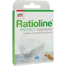 Ratioline Protect Gelpflaster 4,5 x 7,4 cm 5 St.