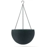 KETER Hängeampel 35 x 22 cm Grau/Braun
