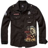 Brandit Textil Brandit Iron Maiden Luis, Hemd - Schwarz - S