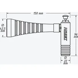 HAZET 9040T-1 Saug-/Blas-Druckluftpistole umschaltbar 12 bar