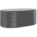 vidaXL Hochbeet Pulverbeschichteter Stahl 175 x 100 x 68 cm Anthrazit