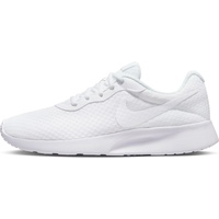 NIKE Damen Tanjun Sneaker, Weiß Weiß Weiß Volt, 44 EU - 44 EU