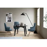 Stressless® Polsterstuhl Laurel, High Back mit Armlehne, Größe L, schräggestellte Beine in Walnuss blau