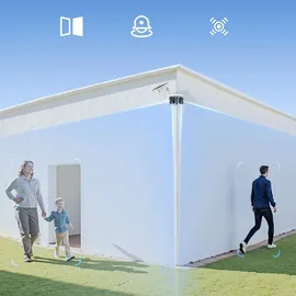 Baseus Security X1 Pro Outdoor Dual Camera 3K Weiß