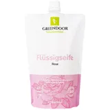 GREENDOOR Flüssigseife Nachfüllpackung Rose 500 ml