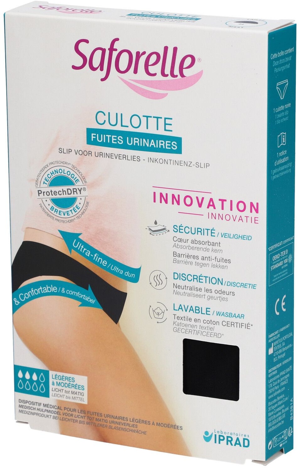 Saforelle® Culotte Fuites Urinaires Taille 44 1 pc(s) Slips pour l'incontinence