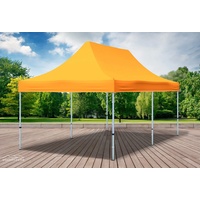 Faltpavillon Faltzelt Pavillon 3x6 Orange Gartenzelt Klappzelt Wasserdicht