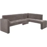 exxpo - sofa fashion Eckbank »Barista«, Frei im Raum stellbar, grau, Sitzbänke, 91685142-0 B/H/T: 157 cm x 82 cm x 245 cm