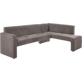 exxpo - sofa fashion Eckbank »Barista«, Frei im Raum stellbar, grau, Sitzbänke, 91685142-0 B/H/T: 157 cm x 82 cm x 245 cm