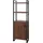 Mendler Bücherregal HWC-A27, Regal Standregal Wohnregal, Staufach mit Tür 165x55cm 3D-Struktur Wildeiche-Optik