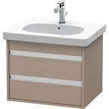 Duravit Ketho Waschtisch-Unterschrank KT665007575 60 x 45,5 cm, leinen, 2 Schubkästen, wandhängend