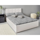 Westfalia Schlafkomfort Polsterbett, inkl. Bettkasten bei Ausführung mit Matratze, in 2 Höhen, weiß - 14499236-0 Kunstleder Komforthöhe