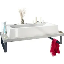 Vladon WASCHBECKENUNTERSCHRANK Nizza Beton Oxid Optik