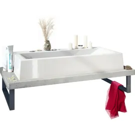 Vladon WASCHBECKENUNTERSCHRANK Nizza Beton Oxid Optik