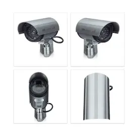 Relaxdays Kamera-Attrappe mit LED