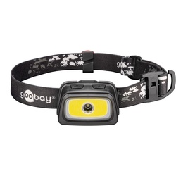 Goobay LED-Stirnlampe High Bright 240 - mit 240 lm und kalt-weißem Licht (6500 K), ideal für Freizeit, Sport, Camping, Angeln, Jagd und Pannenhilfe
