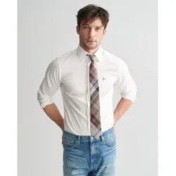 Gant für Herren. 3240171 Slim Fit Popeline Stretch Popeline Hemd weiß (M), Lässig, Baumwolle, Langarm