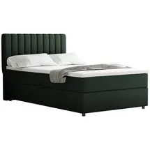 panda möbel Boxspringbett 120x200 EVEREST, mit Topper, mit Bettkästen, Einzelbett, Dunkelgrün, Panda Möbel - dunkelgrün
