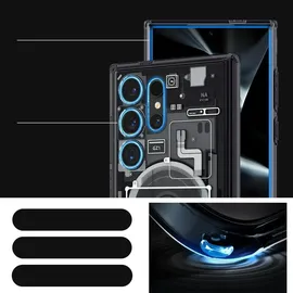 SPIGEN Samsung Galaxy S24 Ultra Ultra Hybrid OneTap Metal Ring grau