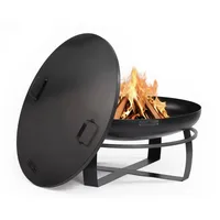 Cook King Feuerschale VIKING Ø 80 cm Schwarz