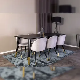 VCM Ebuy24, Essgruppe Essgruppe Dipp 61 (7-teilig) (MDF, Stahl)