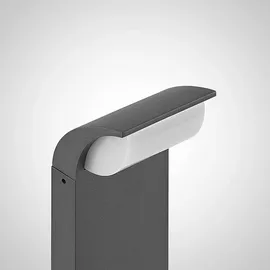 LUCANDE Wegeleuchte Aluminium 100 cm 1er Set schwarz