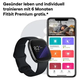 Fitbit Sense carbon/edelstahl graphit