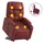 vidaXL Massagesessel mit Aufstehhilfe Kunstleder 89 x 100 x 0 cm Weinrot